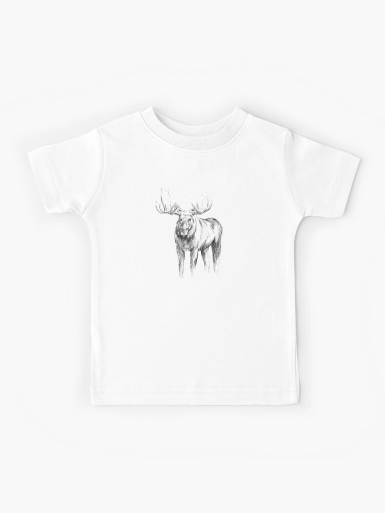 Moose Skeleton T Shirt design Kids T-Shirt by Bellesouth Studio - Fine Art  America