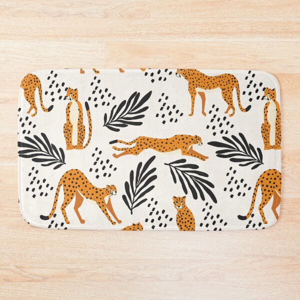 Item preview, Cheetahs pattern on white designed and sold by BlueLela.