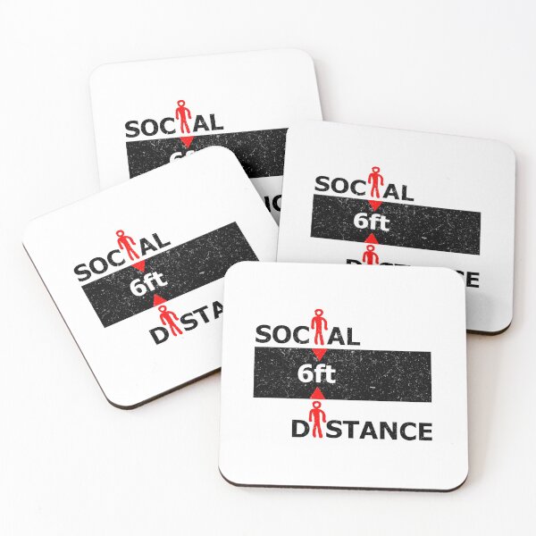 Item preview, Social Distance Art Print 6ft designed and sold by evk-art.