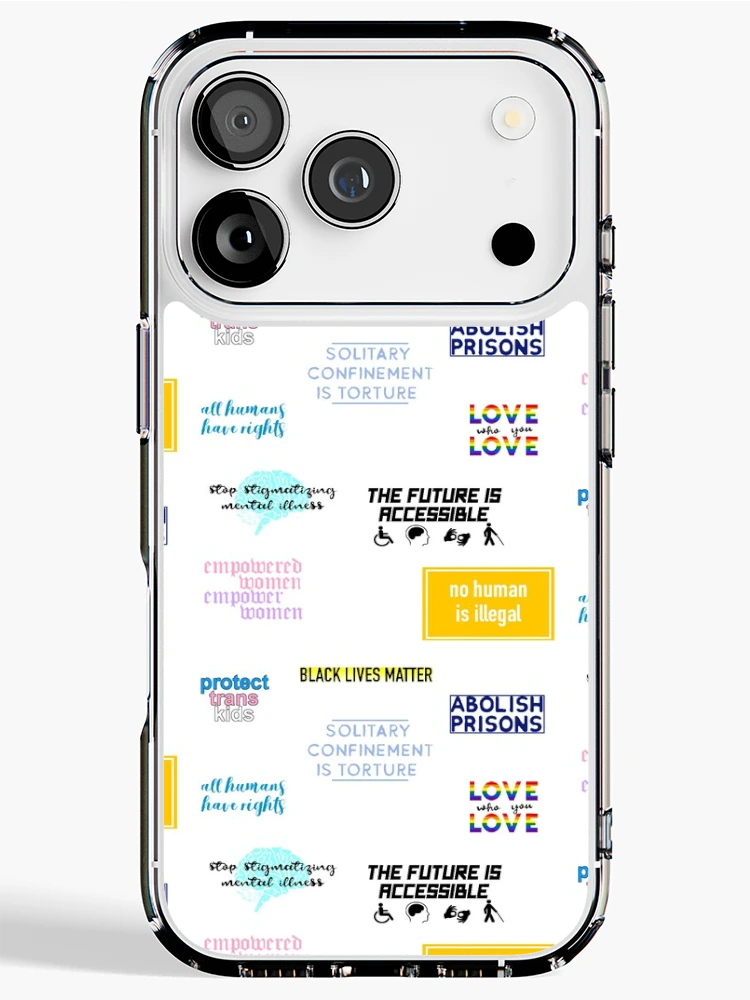 Thumbnail 1 of 5, iPhone Case, Human Rights Sticker Pack designed and sold by tojustbe.