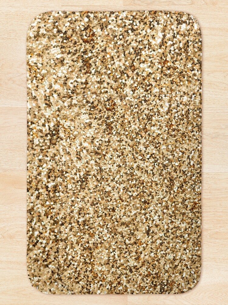 "Gold Sparkles" Bath Mat for Sale by newburyboutique Redbubble