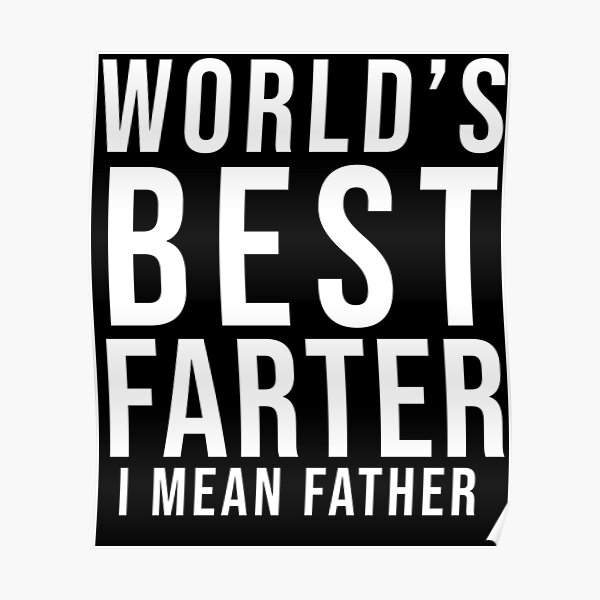 Worlds's greatest farter I mean father mini wood Block Father's Day gift  Dad Funny