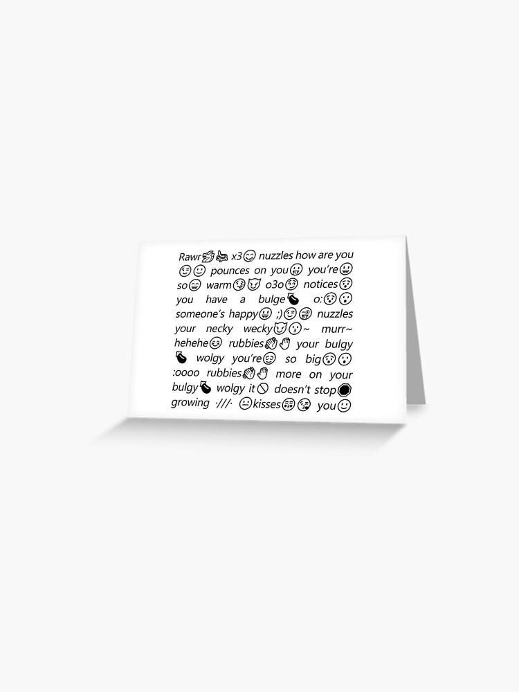 Copypasta Greeting Cards for Sale