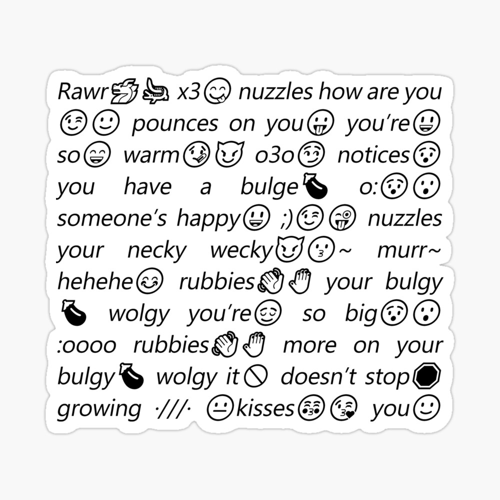 uWu Whats This FULL PRINT COPYPASTA Magnet for Sale by Oscar Dove |  Redbubble
