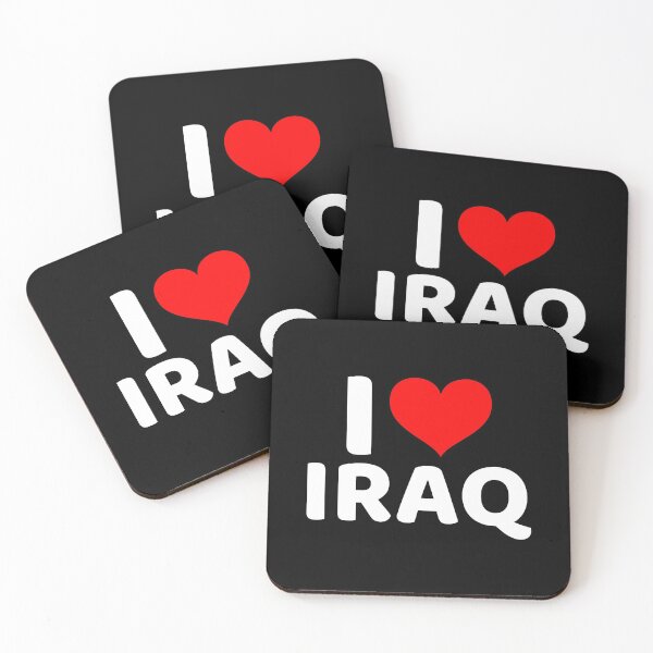 Item preview, I love Iraq with a red heart designed and sold by ArabCorner.