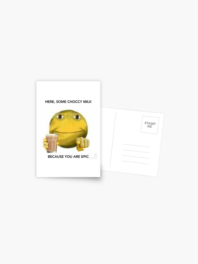 Meme Vibe Check Choclate Milk Postcard By Spagheti1000 Redbubble - vibe check roblox meme