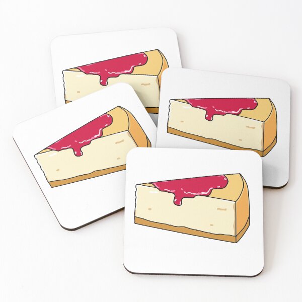 Item preview, Cheesecake with strawberry sauce designed and sold by BreadCrumbBird.