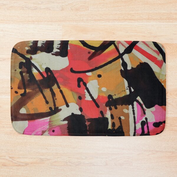 Item preview, Loose Brushy Abstract in Red, Gold, Brown designed and sold by Leslie Rogers Todder.