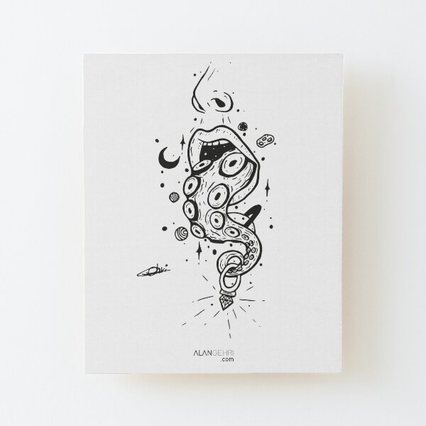 draw12 Wood Mounted Print