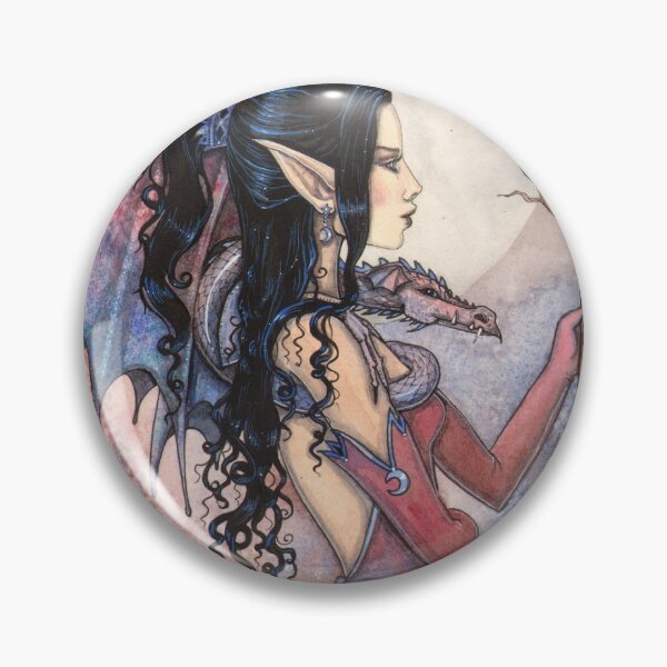 Item preview, Dragon Girl Gothic Fantasy Art by Molly Harrison designed and sold by Molly  Harrison.