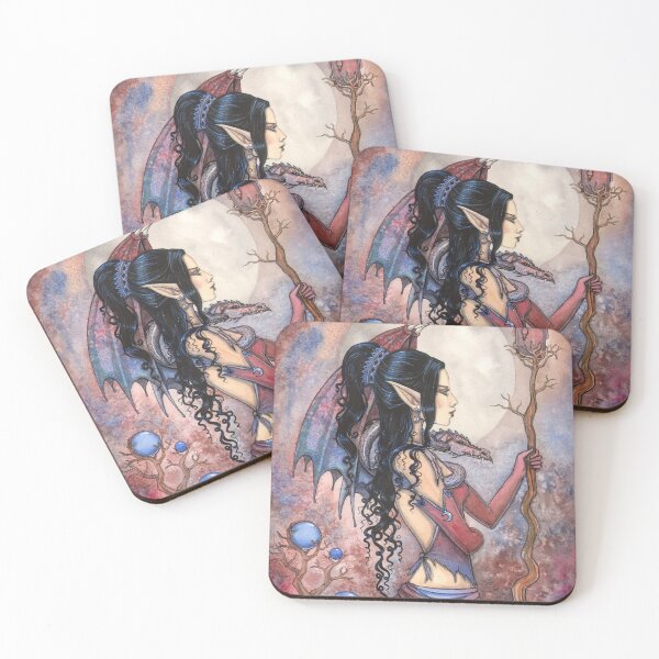 Item preview, Dragon Girl Gothic Fantasy Art by Molly Harrison designed and sold by Molly  Harrison.