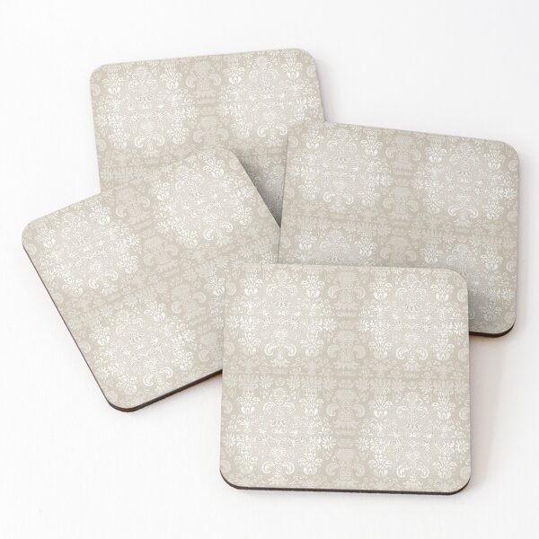 Item preview, Vintage Ecru Damask designed and sold by PageDesigns.