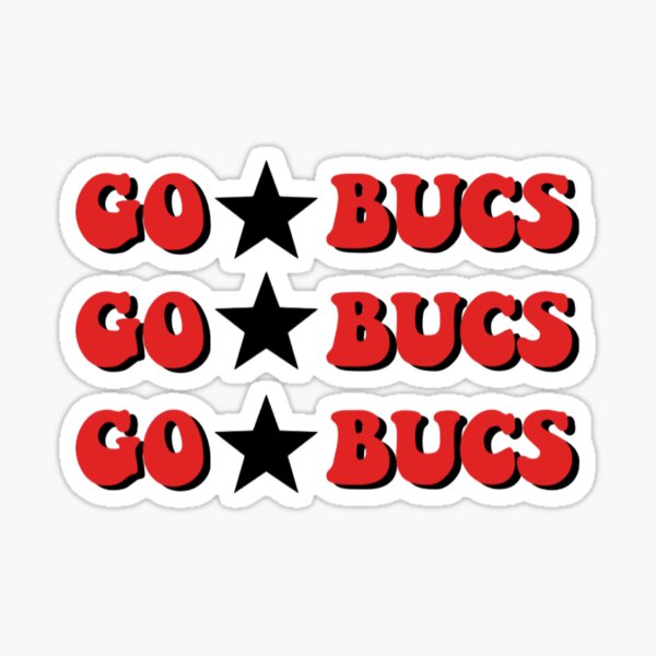 GO BUCS Sticker for Sale by delborg