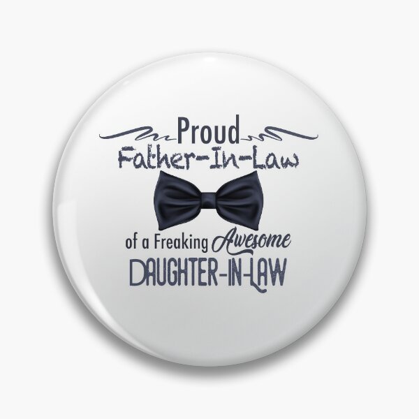 Item preview, Man I’m a Proud Father-In-Law of a Freaking Awesome Daughter-In-Law Gift Father’s Day funny Black & blue Dad  designed and sold by Itsbougrin.