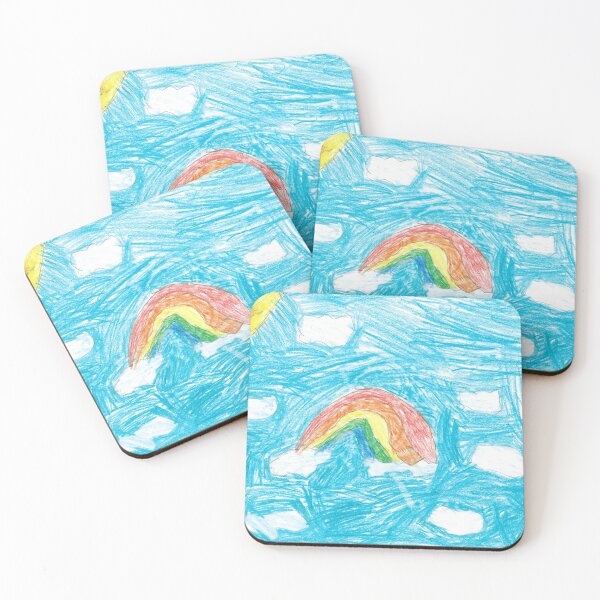 Item preview, Sunny Rainbow Sky Crayon Kids designed and sold by penpenthemonkey.