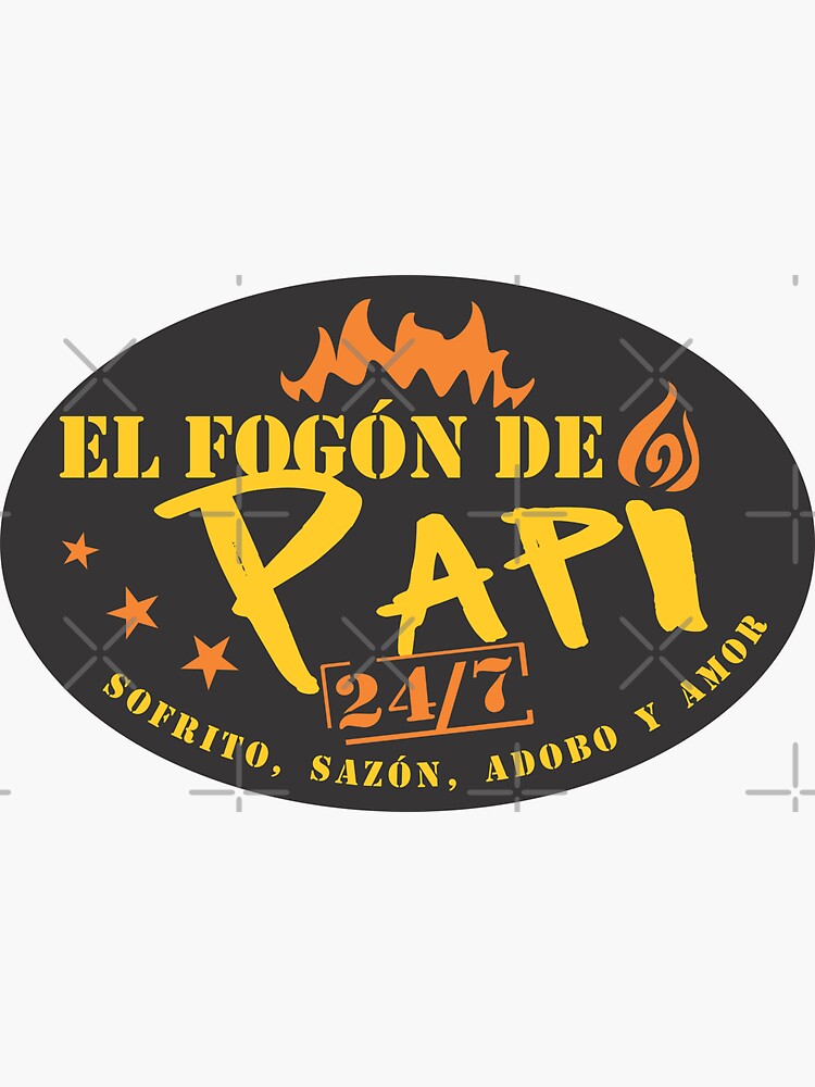 Pegatina «Puerto Rico Fogon de Papi Sofrito Sazon Adobo Amor Boricua ...