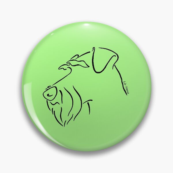 Item preview, Irish terrier silhouette outline designed and sold by LivHana.
