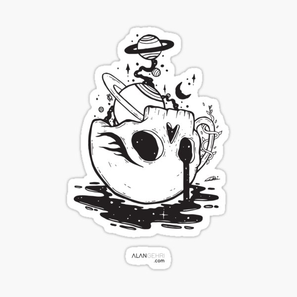 the time has come to have a coffee Sticker