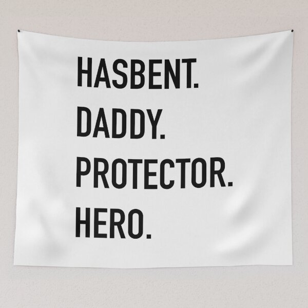 Item preview, Husband Gift Husband. Daddy. Protector. Hero. Fathers Day Gift Funny Shirt Men Dad Shirt Wife to Husband Gift designed and sold by SLV7R.