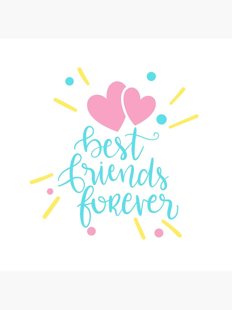 Best Friends Day Friends Forever Glitter Graphic, Greeting