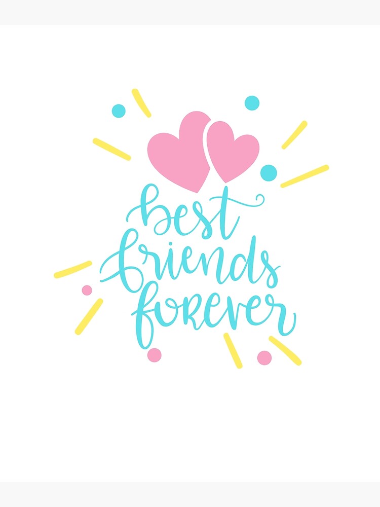 Best friends forever - friendship day design Sticker for Sale by helkav