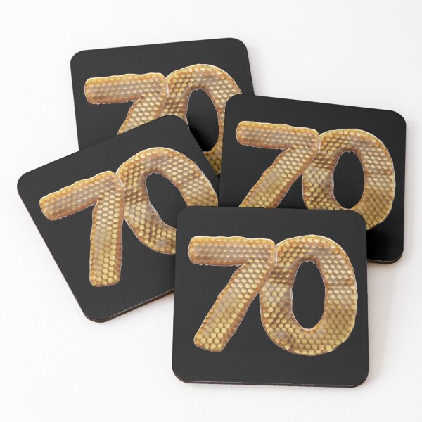 Item preview, 70 Number 3d Honey Numbers Font designed and sold by HelloFromAja.