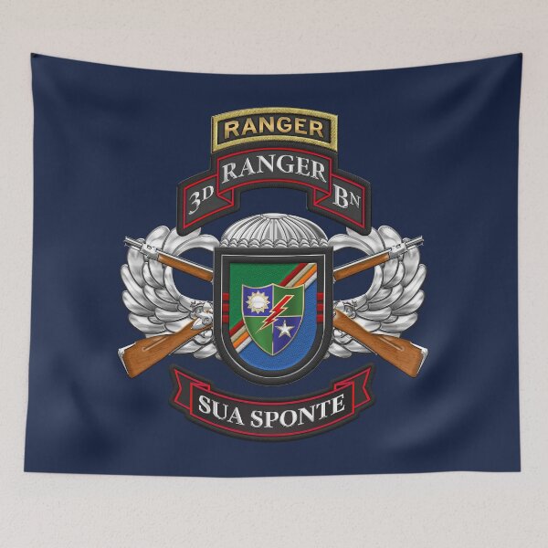 Item preview, 3rd Ranger Battalion - Army Rangers Special Edition over Blue Velvet designed and sold by Serge Averbukh Art Studio.