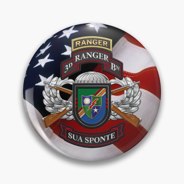 Item preview, 3rd Ranger Battalion - Army Rangers Special Edition over American Flag designed and sold by Serge Averbukh Art Studio.