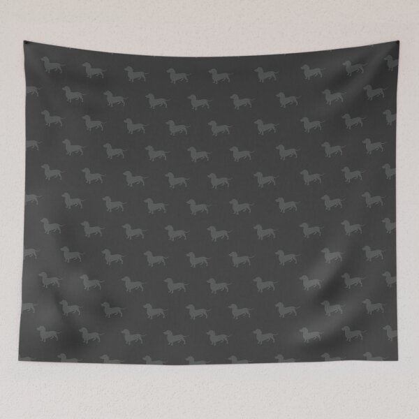 Item preview, Dark Tiny Dachshund Pattern designed and sold by KDT Designs .