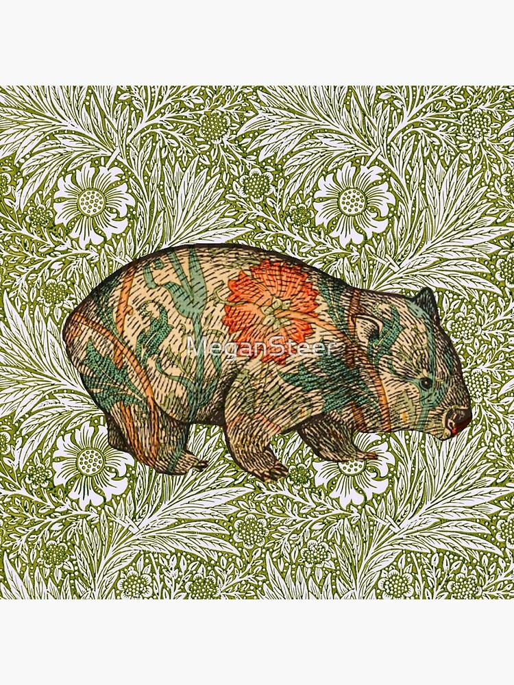 Rossetti's Wombat in Green Marigold by MeganSteer