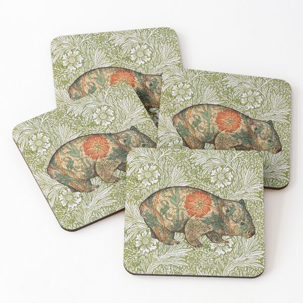Item preview, Rossetti's Wombat in Green Marigold designed and sold by MeganSteer.