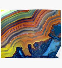 Waves (Lace Agate) Poster