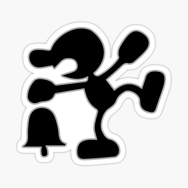 Mr. Game & Watch crowbar Sticker by KOSCs