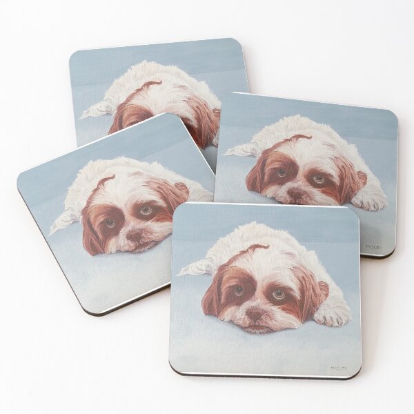 Item preview, White and Brown Dog  designed and sold by MaggieMosleyArt.