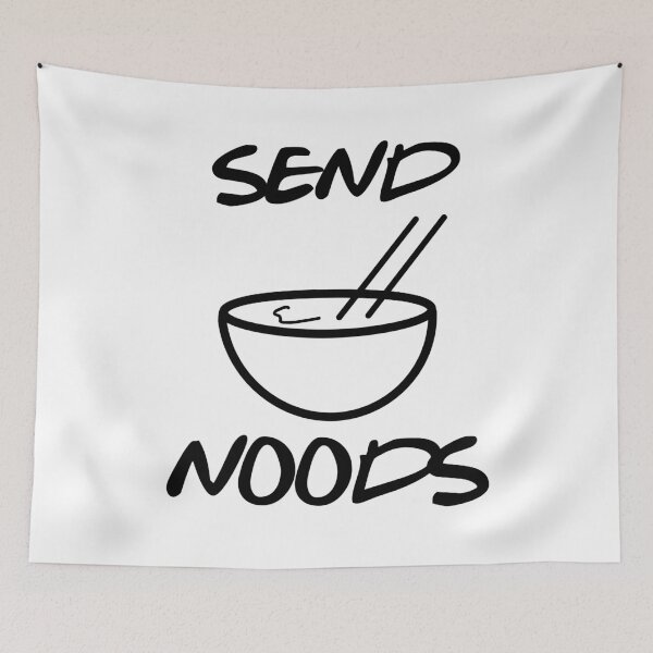 Item preview, Send noods shirt, send nudes tee, ramen shirt, ramen lover gift, pho shirt, foodie shirt, food lover gift, tshirt with sayings designed and sold by SLV7R.