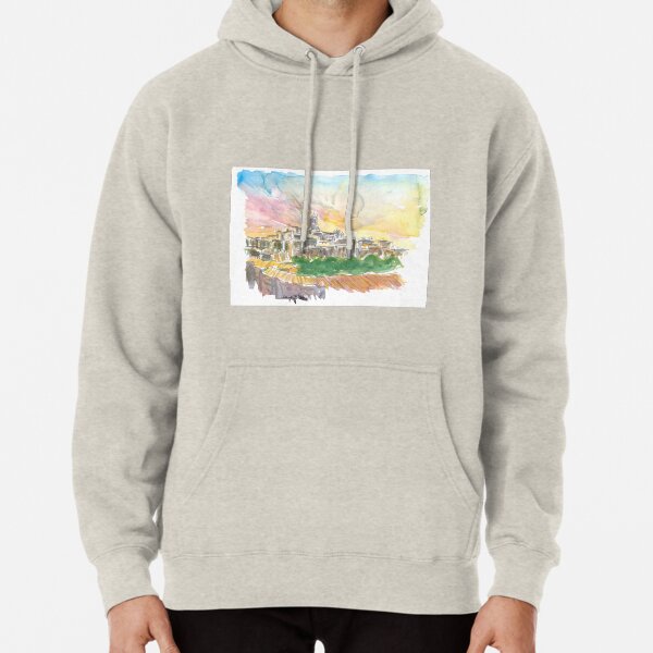 Impressive Siena Skyline From Glorious Past Pullover Hoodie
