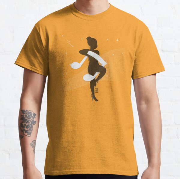 Bailarina con nota musical Camiseta clásica