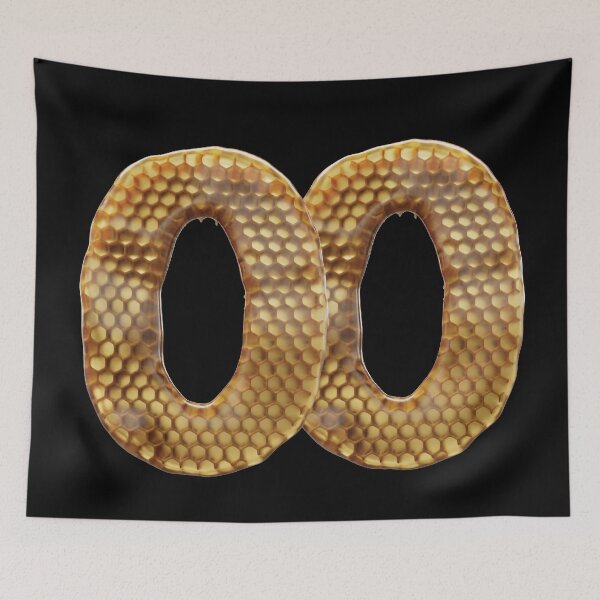 Item preview, 00 Number 3d Honey Numbers Font designed and sold by HelloFromAja.