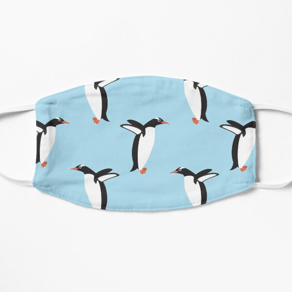 penguin Pattern Flat Mask