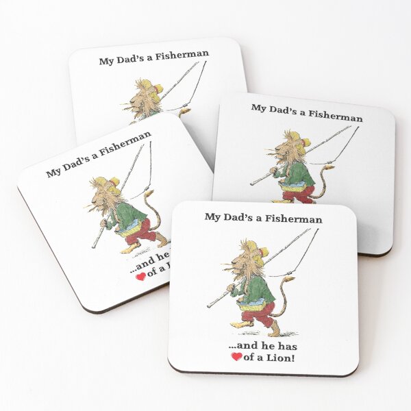 Item preview, My Dad's a Fisherman with the Heart of a Lion designed and sold by johndhalsted.