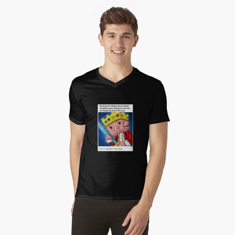 Technoblade Never Dies Funny Meme T-Shirt : Clothing, Shoes & Jewelry 