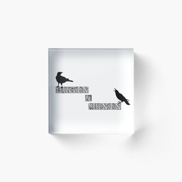 Hugin and Munin Acrylic Block