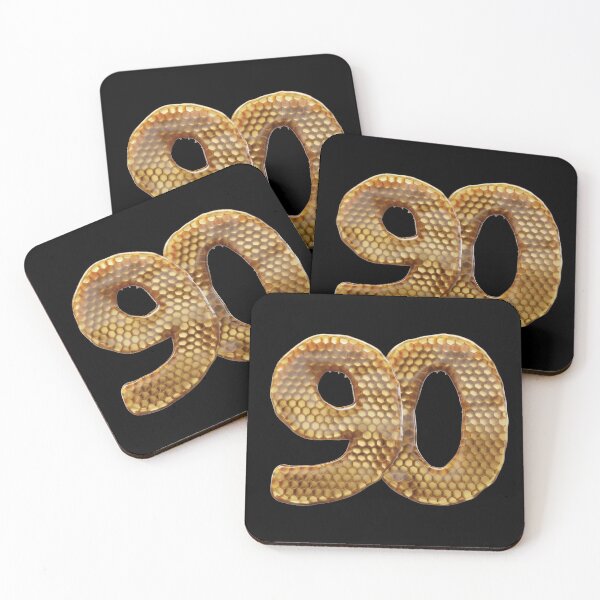 Item preview, 90 Number 3d Honey Numbers Font designed and sold by HelloFromAja.