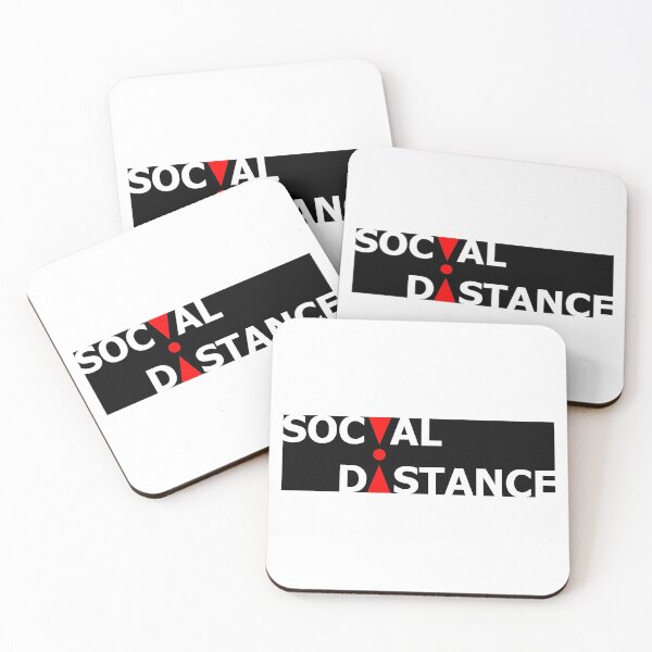 Item preview, Social Distance Art Print Logo designed and sold by evk-art.