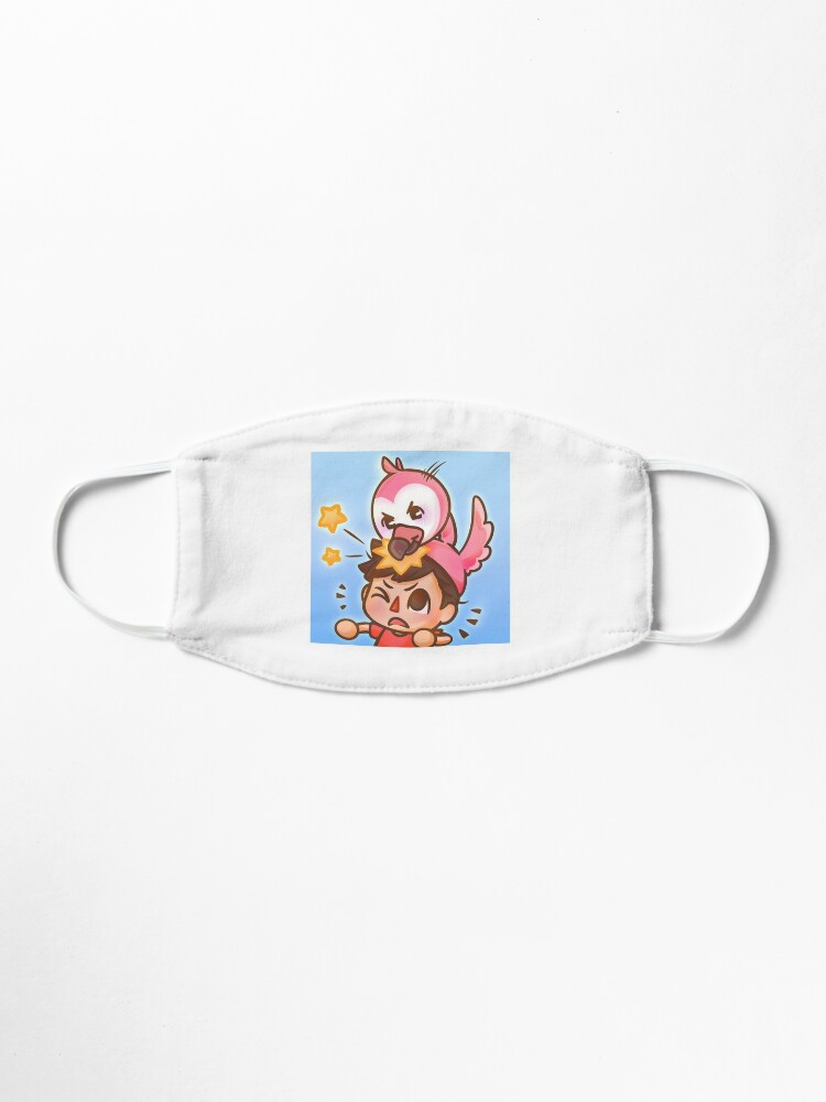 Flamingo Youtube Merch Mask By Spagheti1000 Redbubble - exploring i cant see the bottom roblox youtube