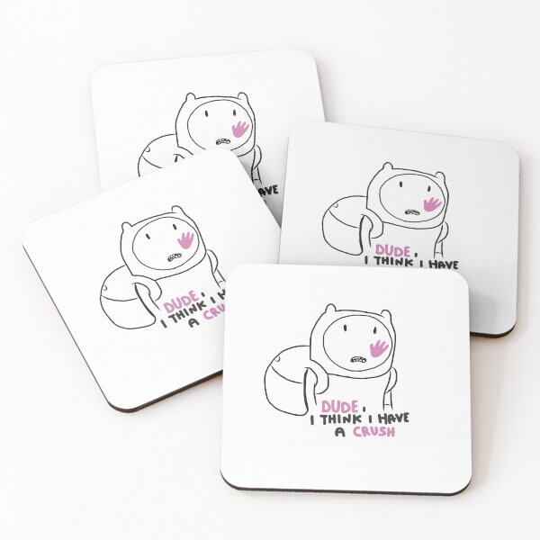 Item preview, Dude I think I have a crush  funny adventure time cartoon  designed and sold by Tropical Blood.