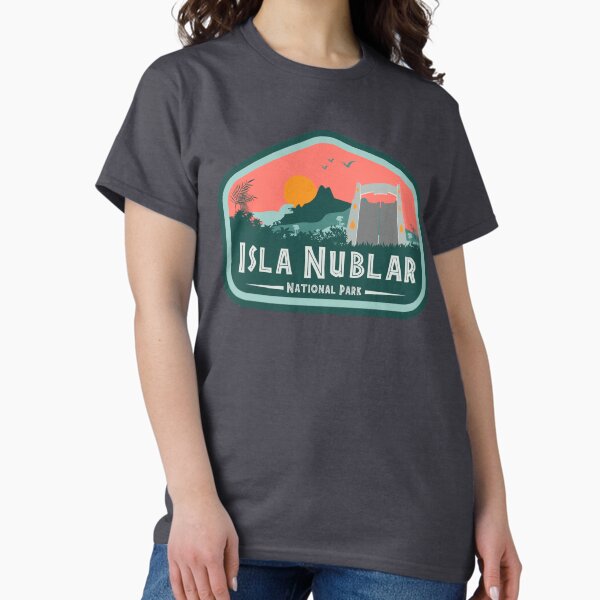 Vista previa del artículo con la obra «Isla Nublar», diseñado y vendido por DFoxDesign.