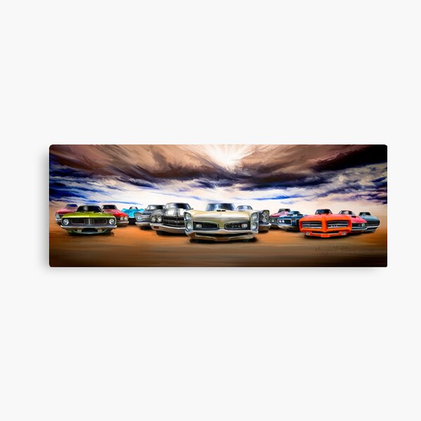 "Heavy Muscle" They come at you screaming!... Muscle Car ART Canvas Print