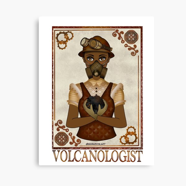 Volcanologist (STEAMpunk Art) Canvas Print