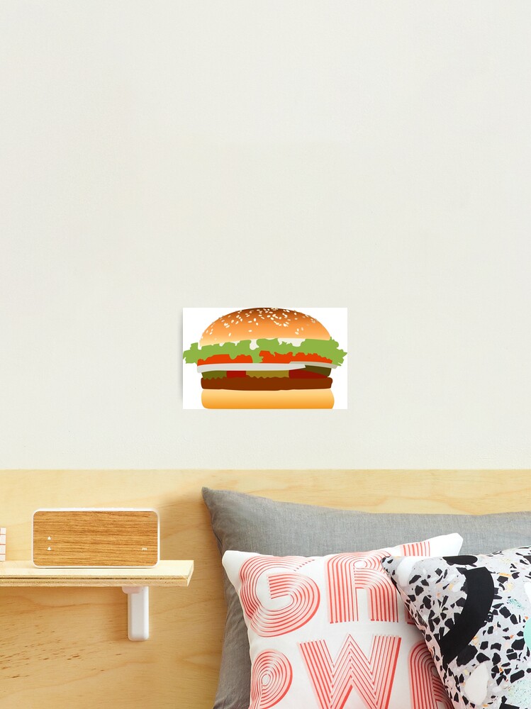 Burger King Whopper Photographic Print for Sale by ArtsyJulez